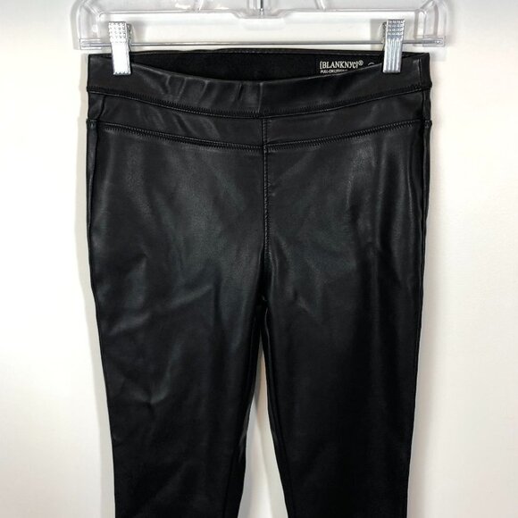 Blank NYC Black faux leather Pull on Legging 25 - Picture 3 of 6